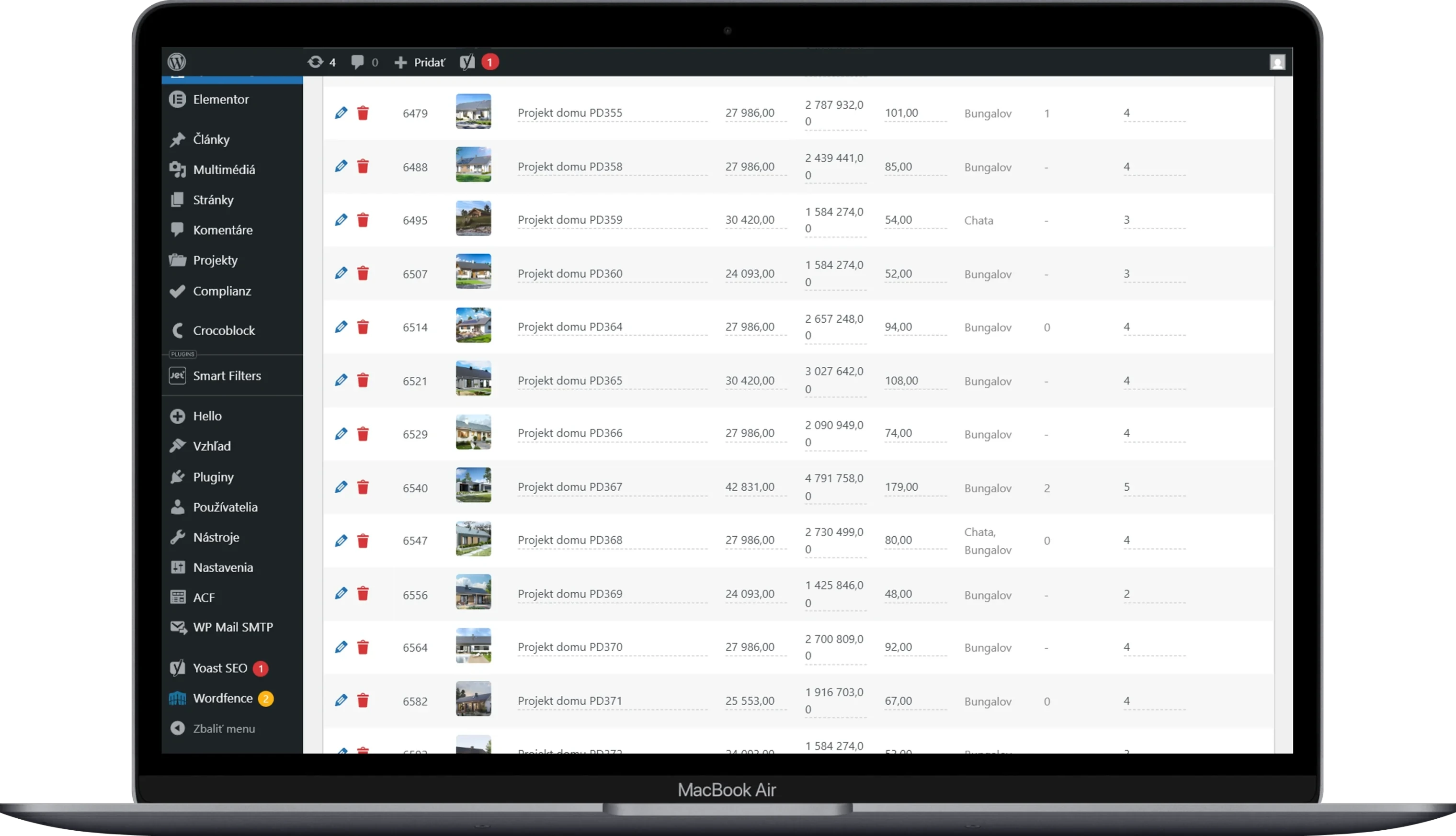 Custom admin panel showcase with dashboard and data overview