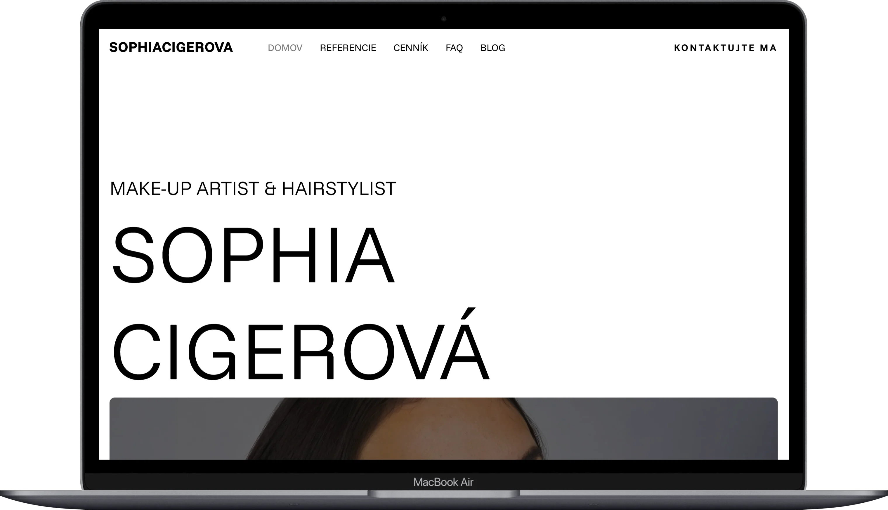 Ukázka landing page s vysokým konverzním poměrem a moderním layoutem