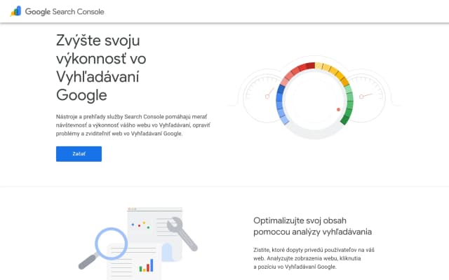Sledovanie výkonu webu cez Google Search Console
