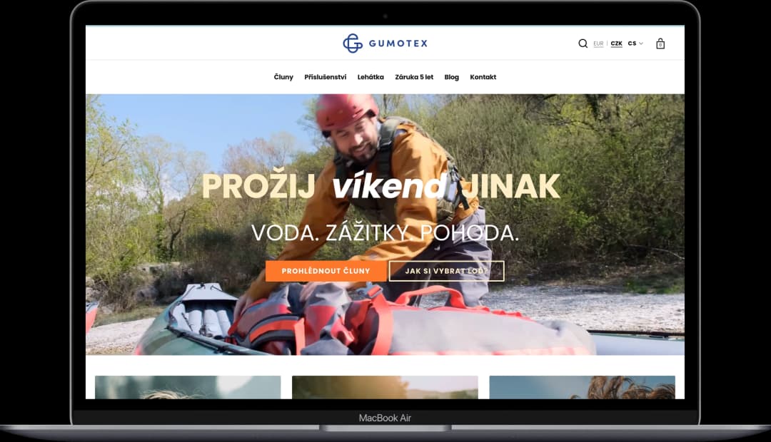 Custom Shopify dizajn: brandovaný eshop s vysokým konverzným pomerom