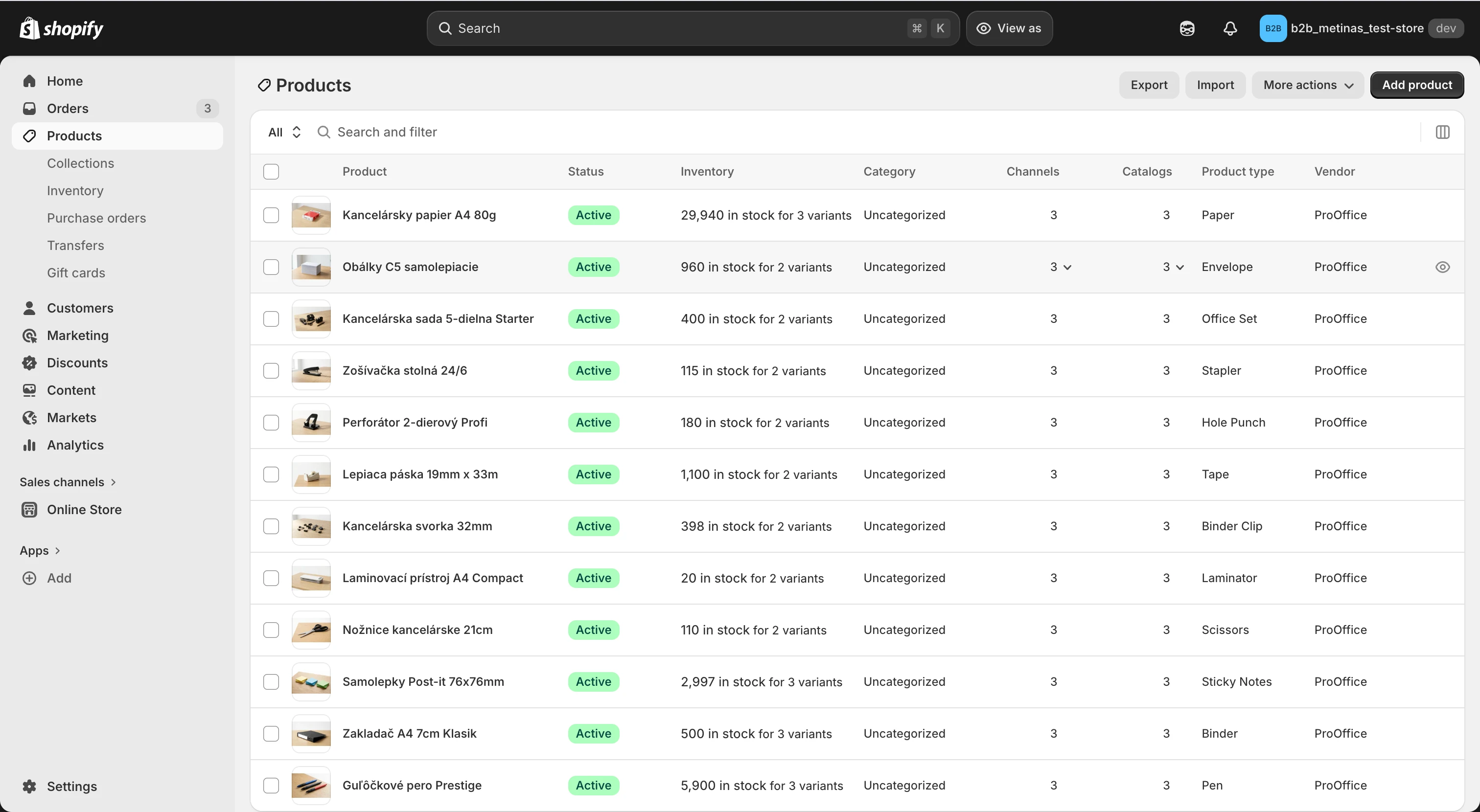 Shopify eshopy