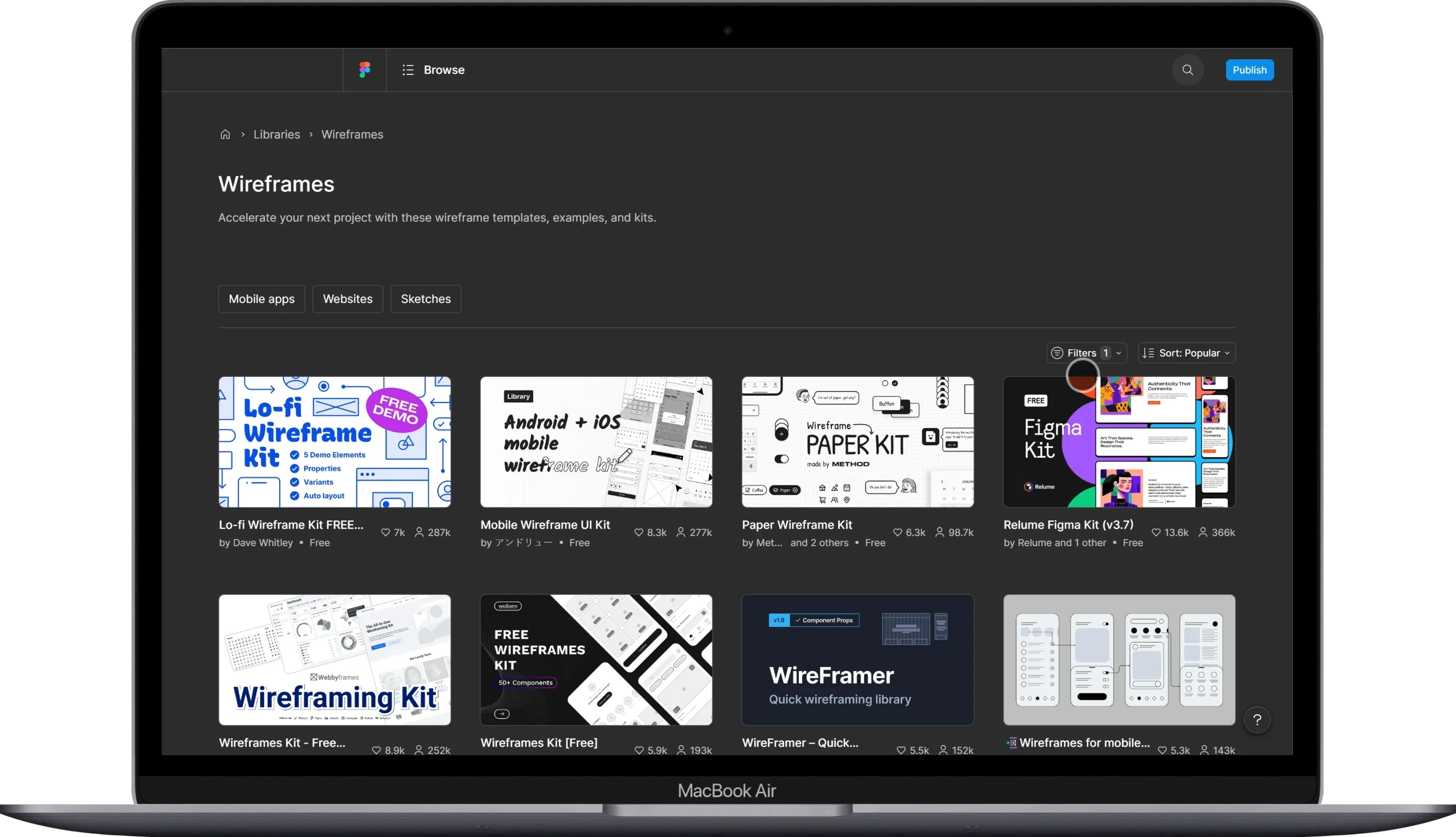 UX wireframes and information architecture diagram example