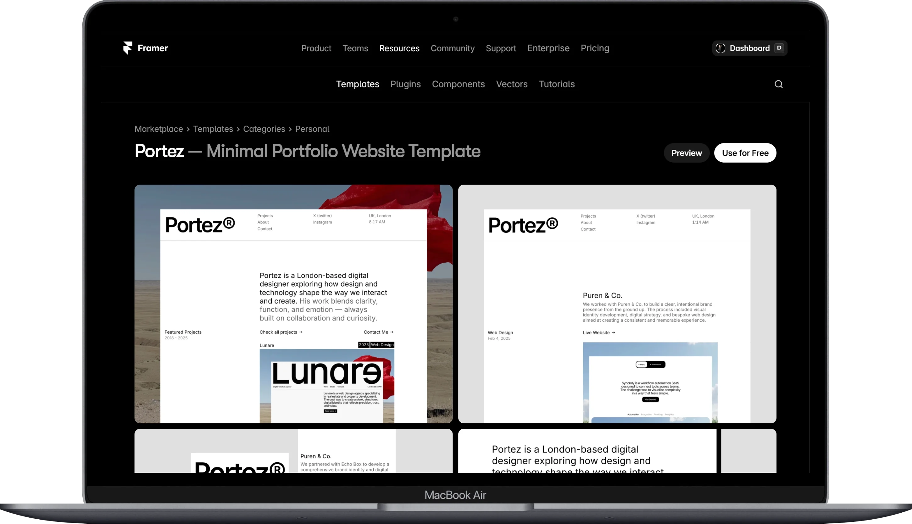 Modern, clean UI design example for an e-commerce website
